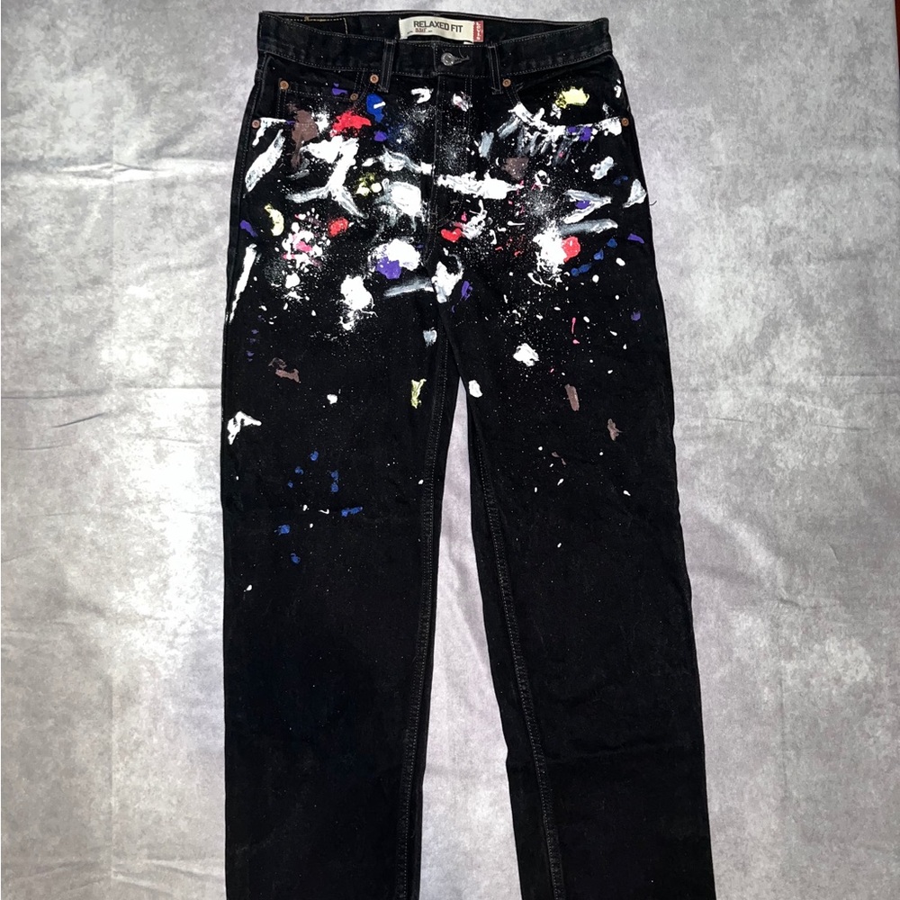 Black Painted Jean
